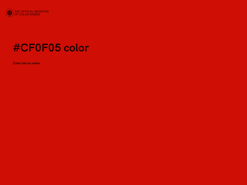 #CF0F05 color image