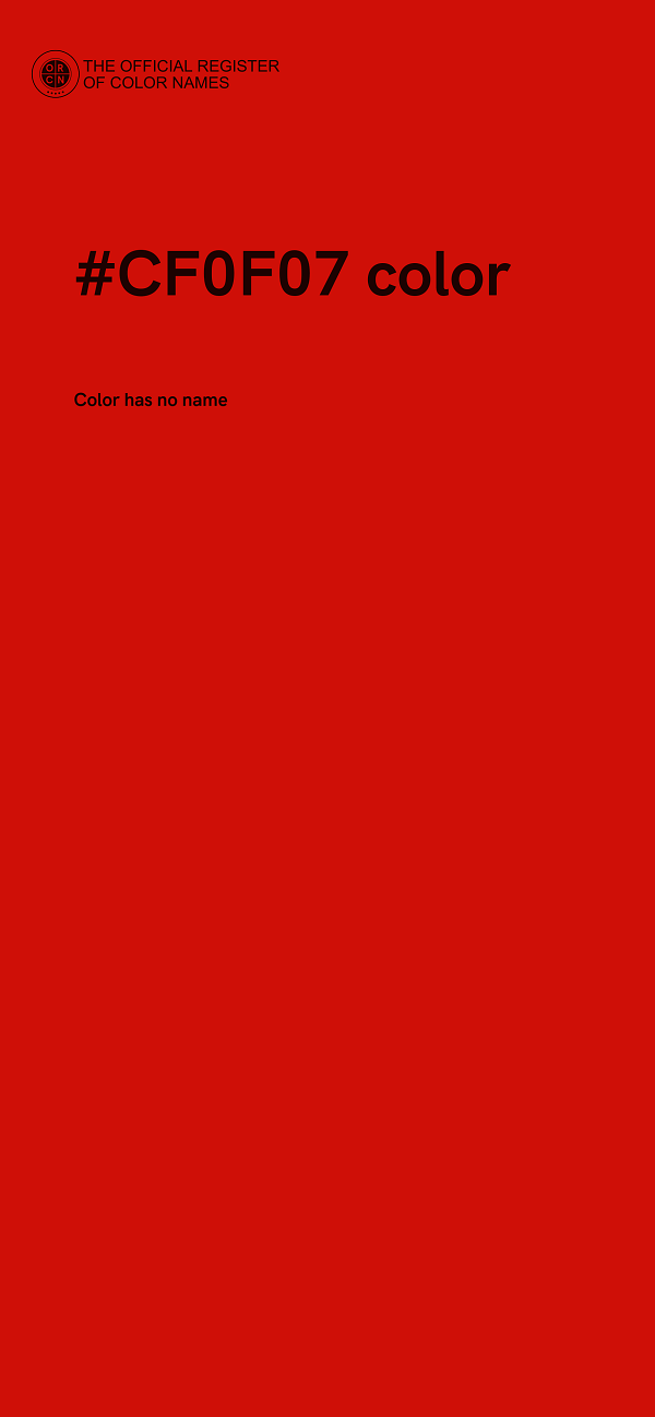 #CF0F07 color image
