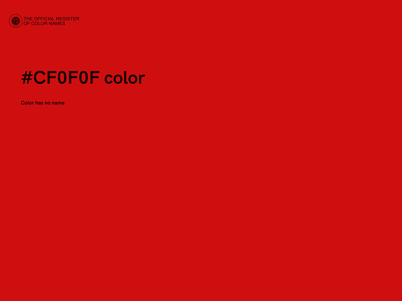 #CF0F0F color image