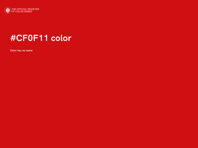 #CF0F11 color image