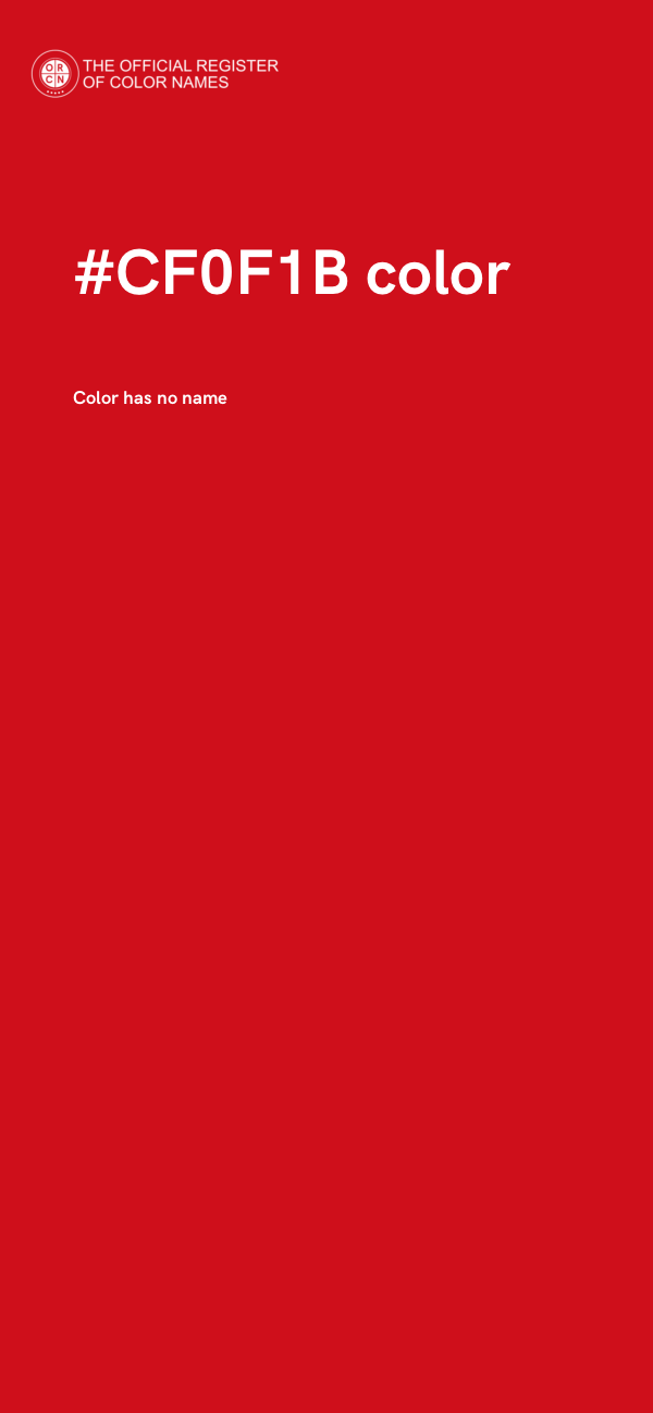 #CF0F1B color image