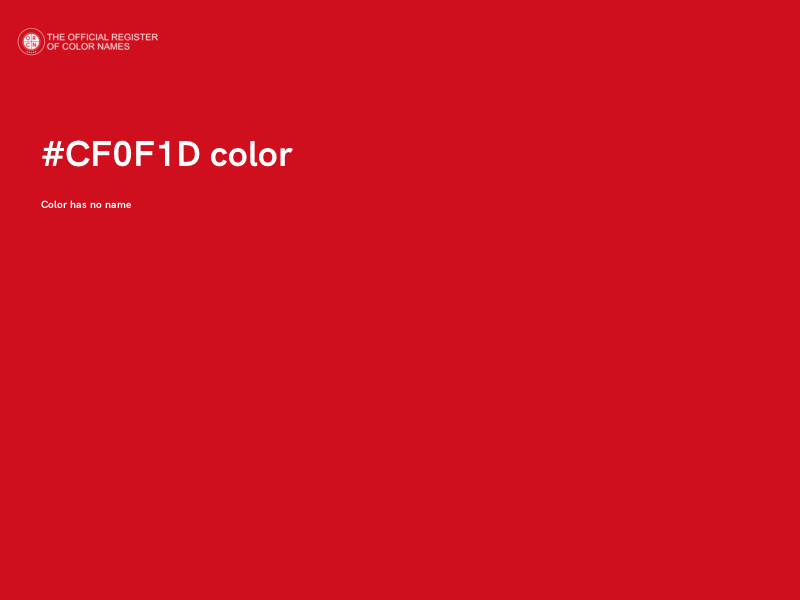 #CF0F1D color image
