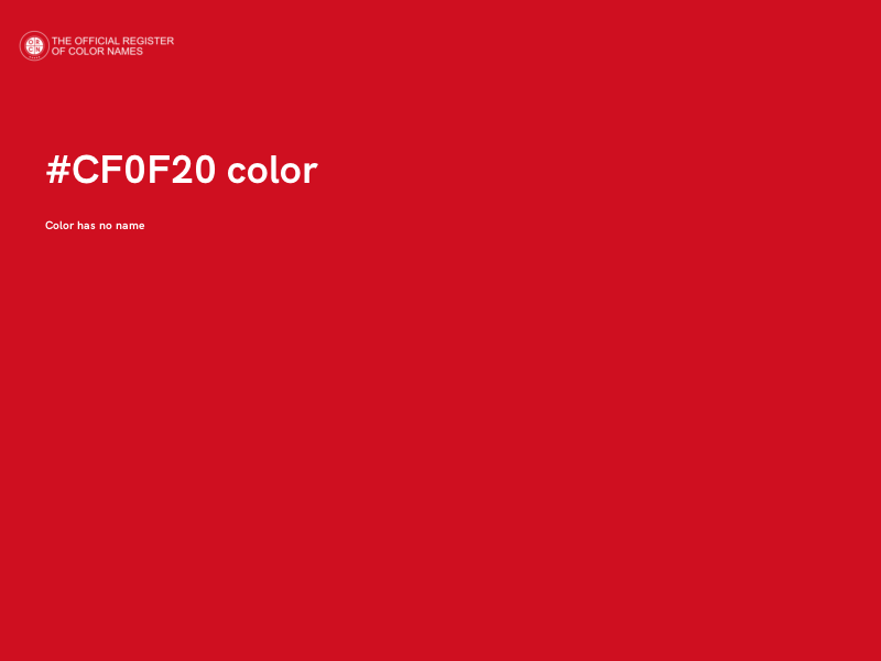 #CF0F20 color image