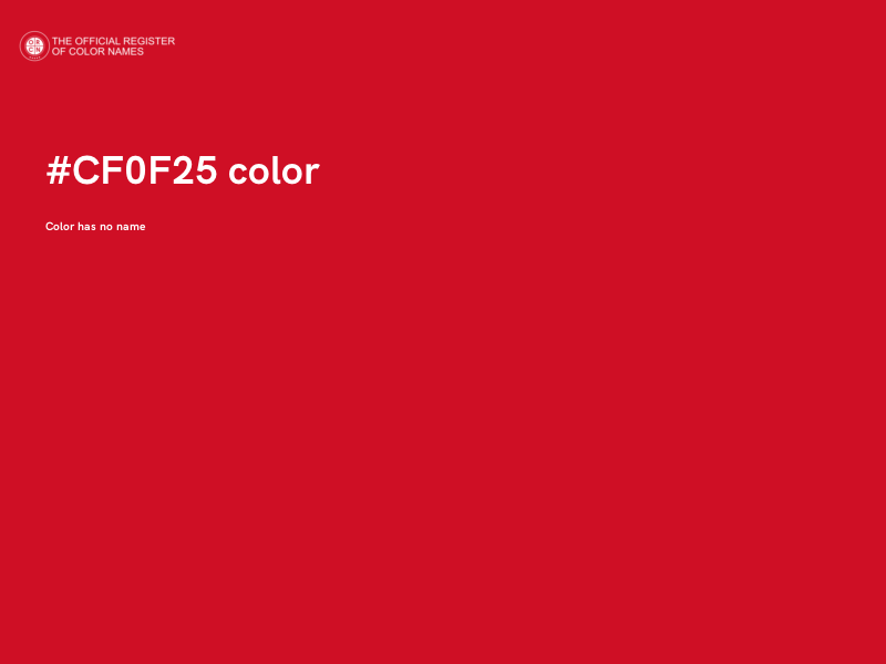#CF0F25 color image