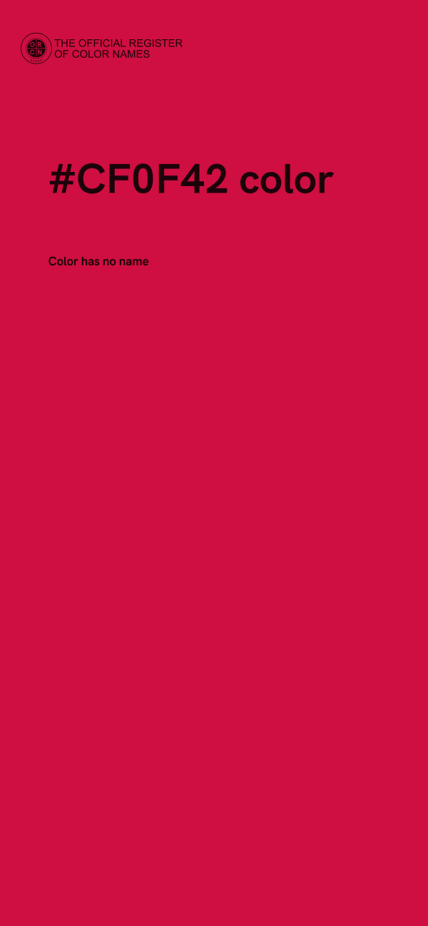 #CF0F42 color image