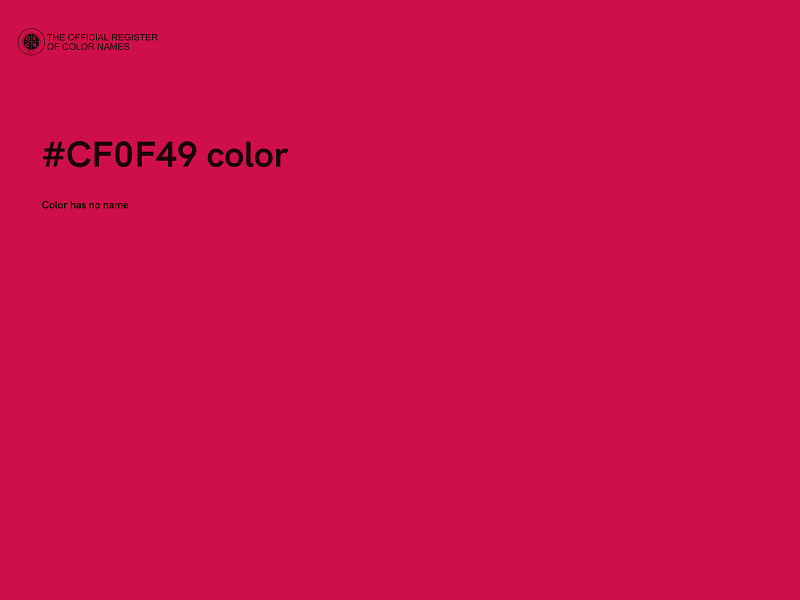 #CF0F49 color image