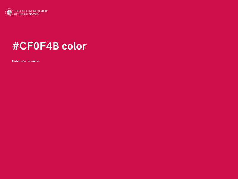 #CF0F4B color image