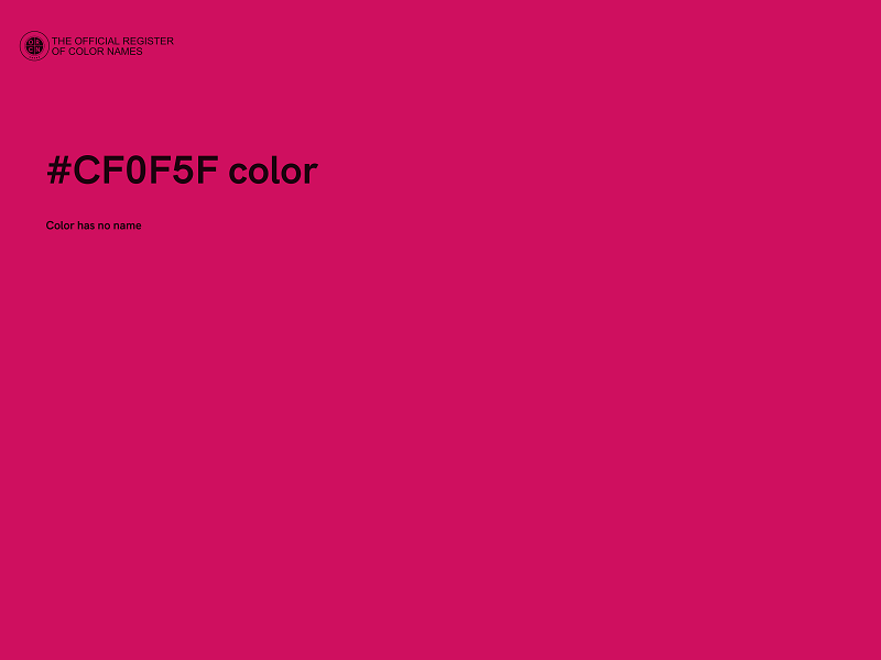 #CF0F5F color image