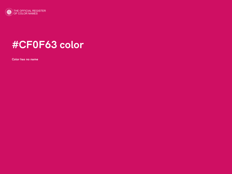 #CF0F63 color image