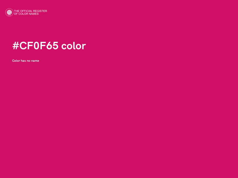 #CF0F65 color image