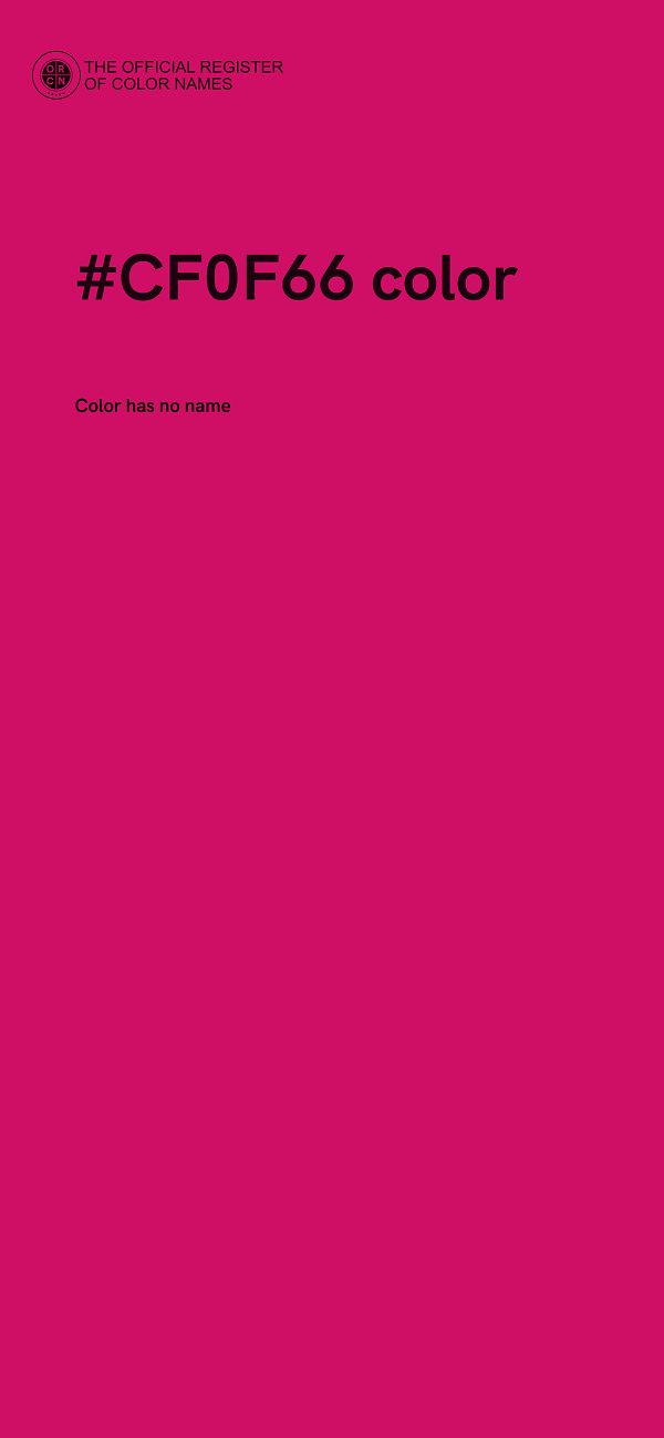 #CF0F66 color image