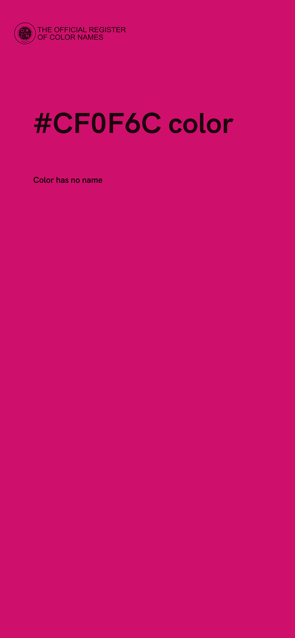 #CF0F6C color image