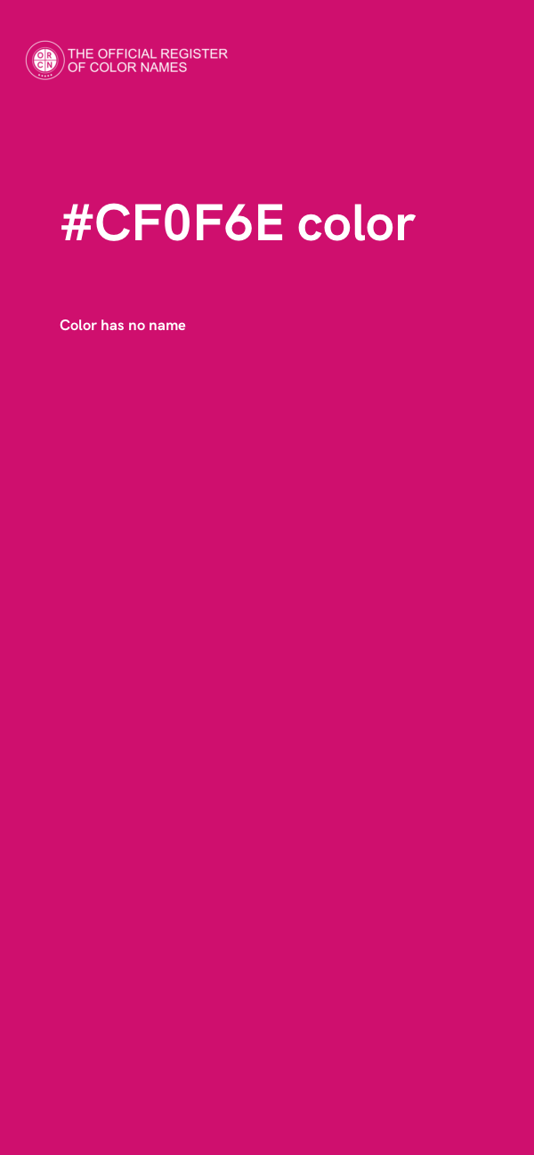 #CF0F6E color image