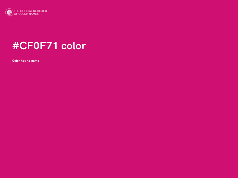 #CF0F71 color image