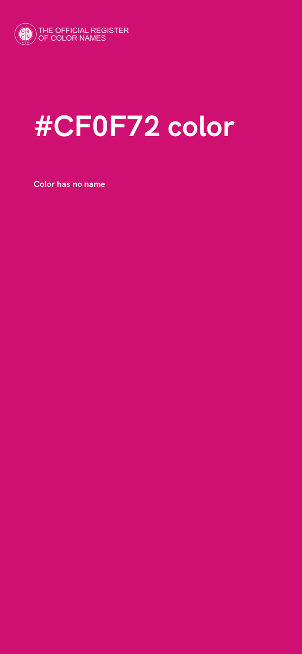#CF0F72 color image