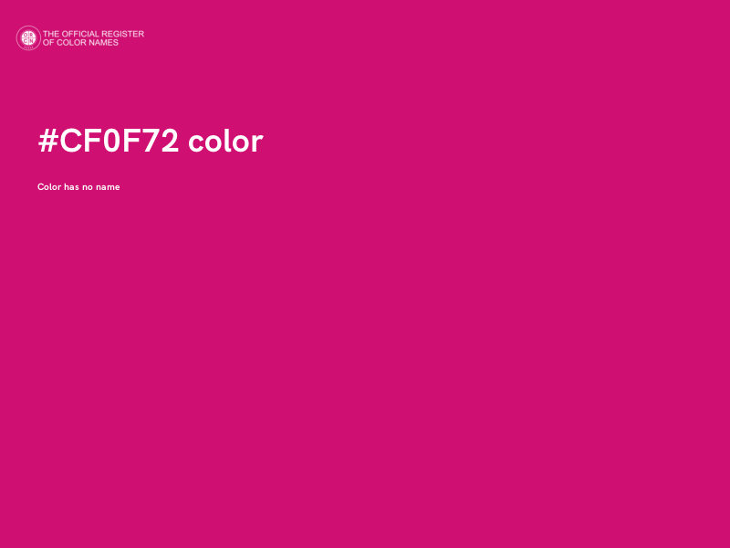 #CF0F72 color image