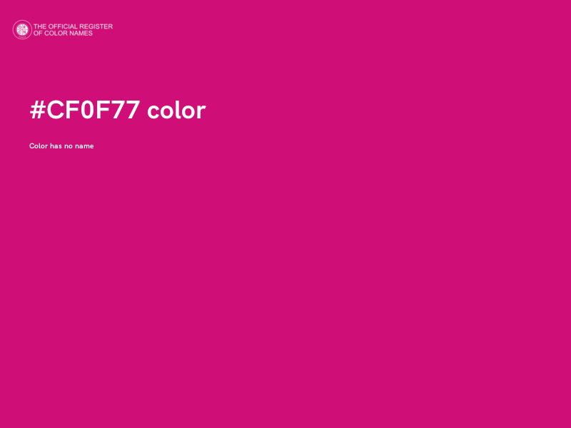 #CF0F77 color image