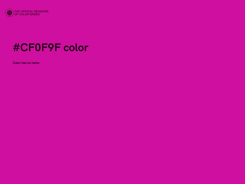 #CF0F9F color image