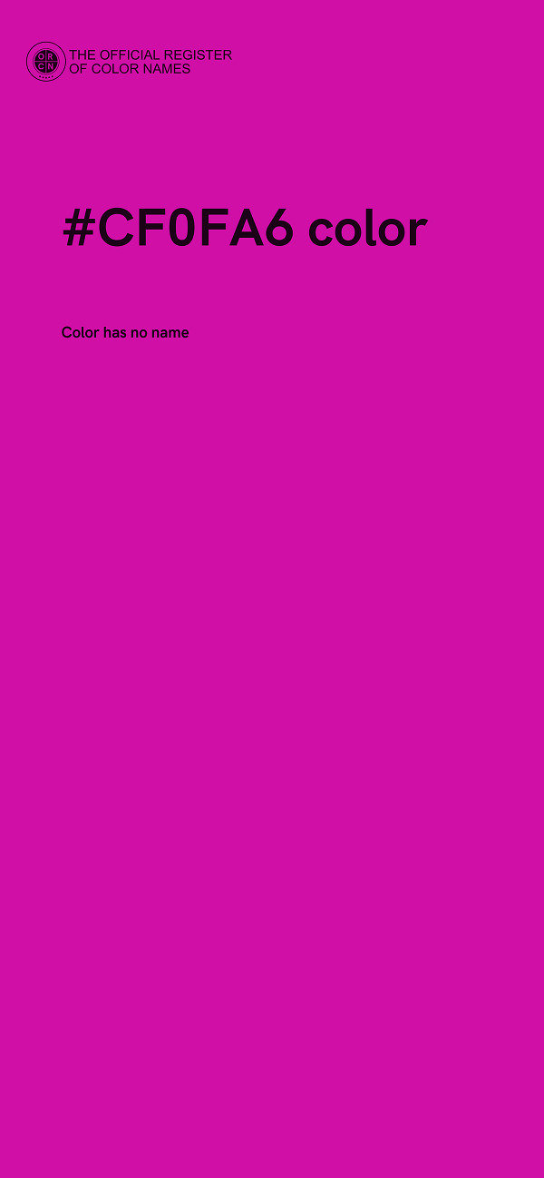 #CF0FA6 color image