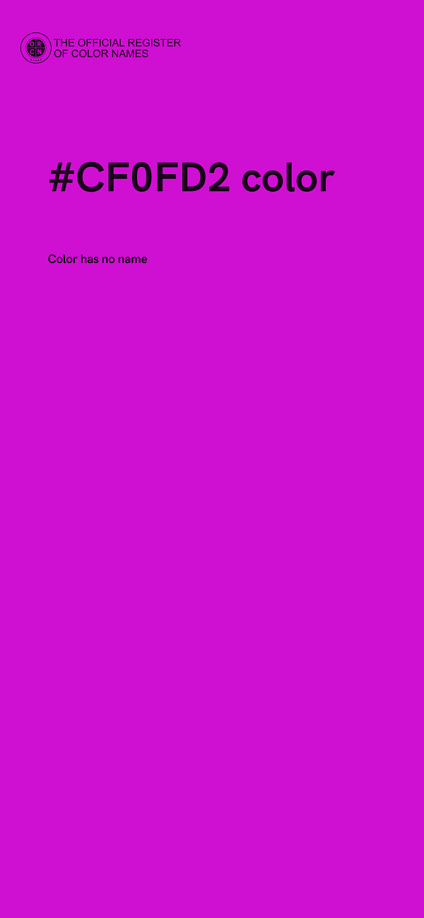 #CF0FD2 color image