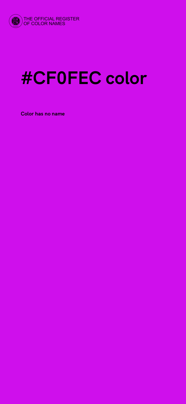 #CF0FEC color image