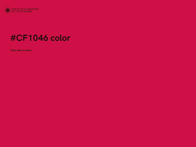 #CF1046 color image