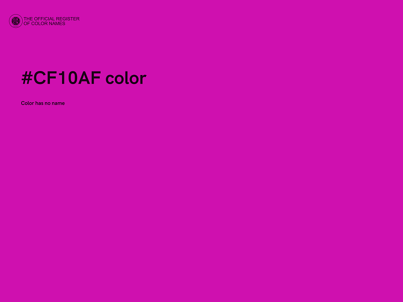 #CF10AF color image