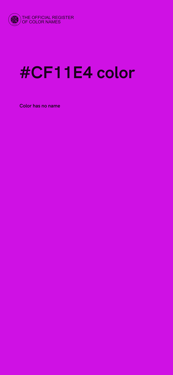 #CF11E4 color image