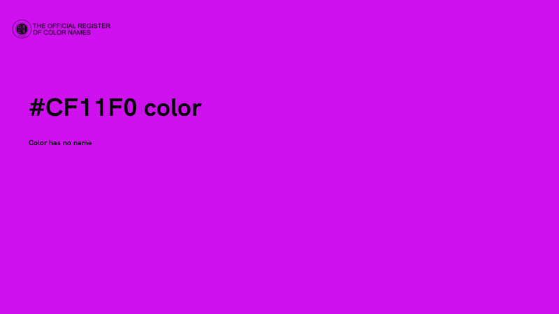 #CF11F0 color image