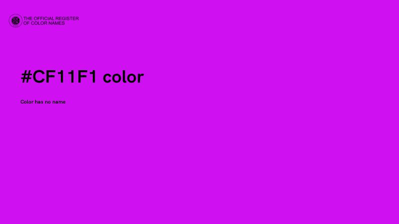 #CF11F1 color image