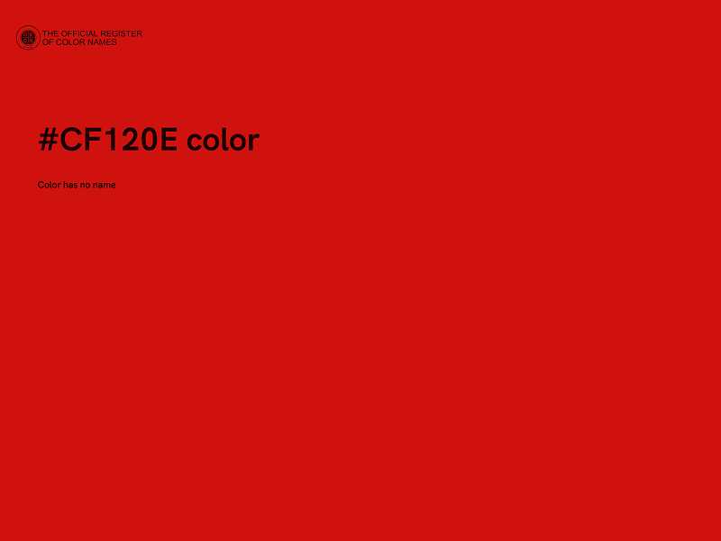 #CF120E color image
