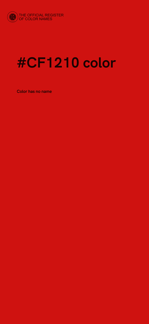 #CF1210 color image