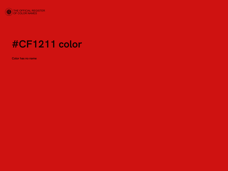 #CF1211 color image