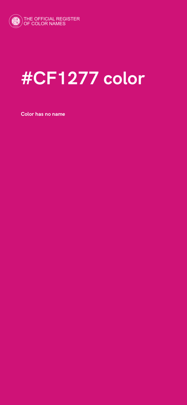 #CF1277 color image