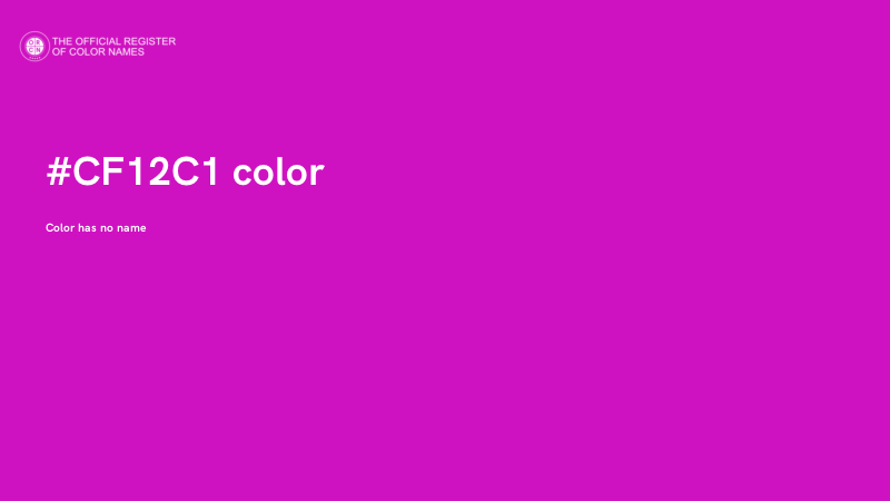 #CF12C1 color image