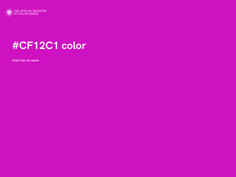#CF12C1 color image