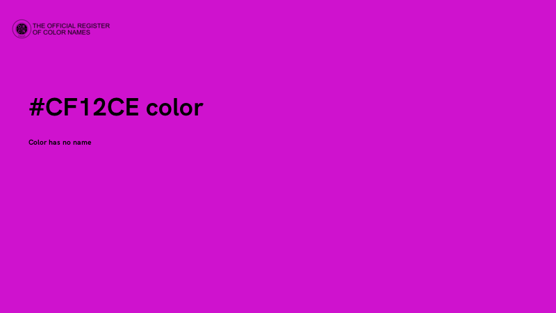 #CF12CE color image