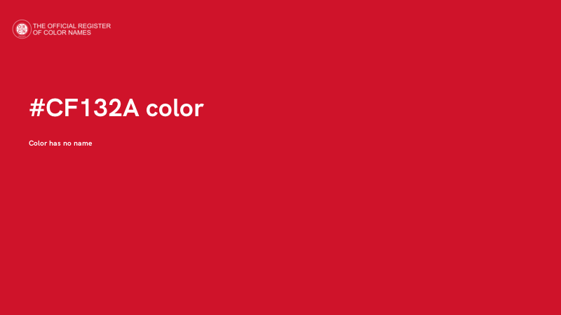 #CF132A color image