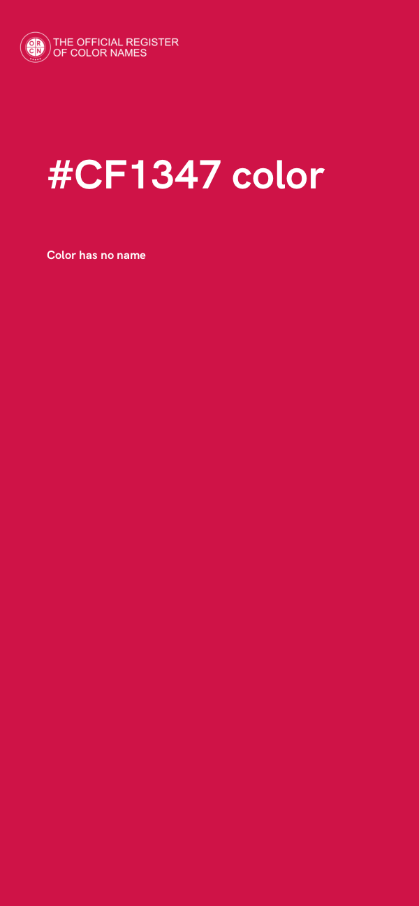 #CF1347 color image