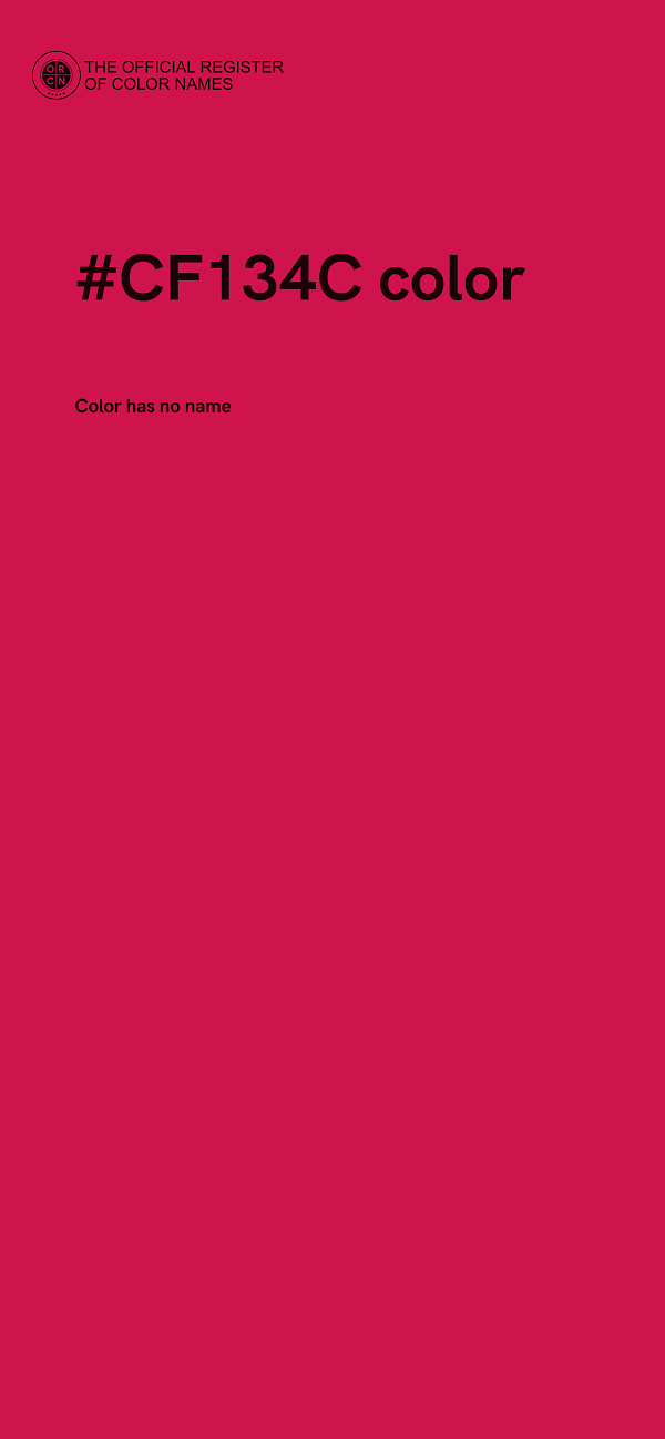 #CF134C color image