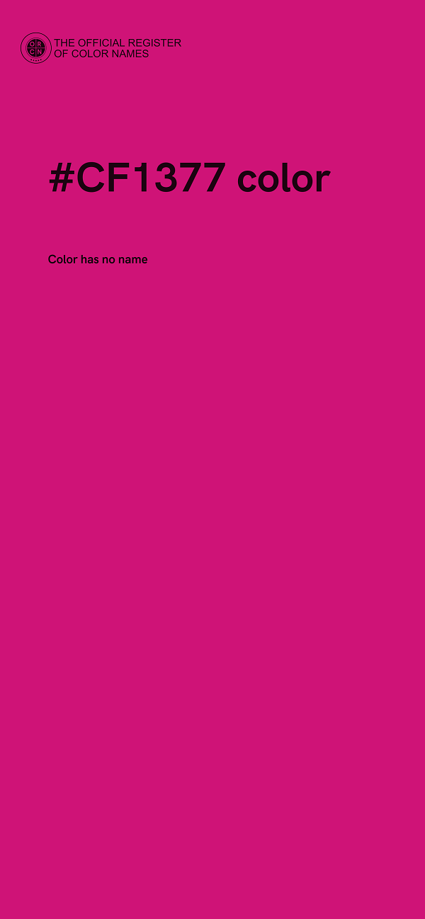 #CF1377 color image