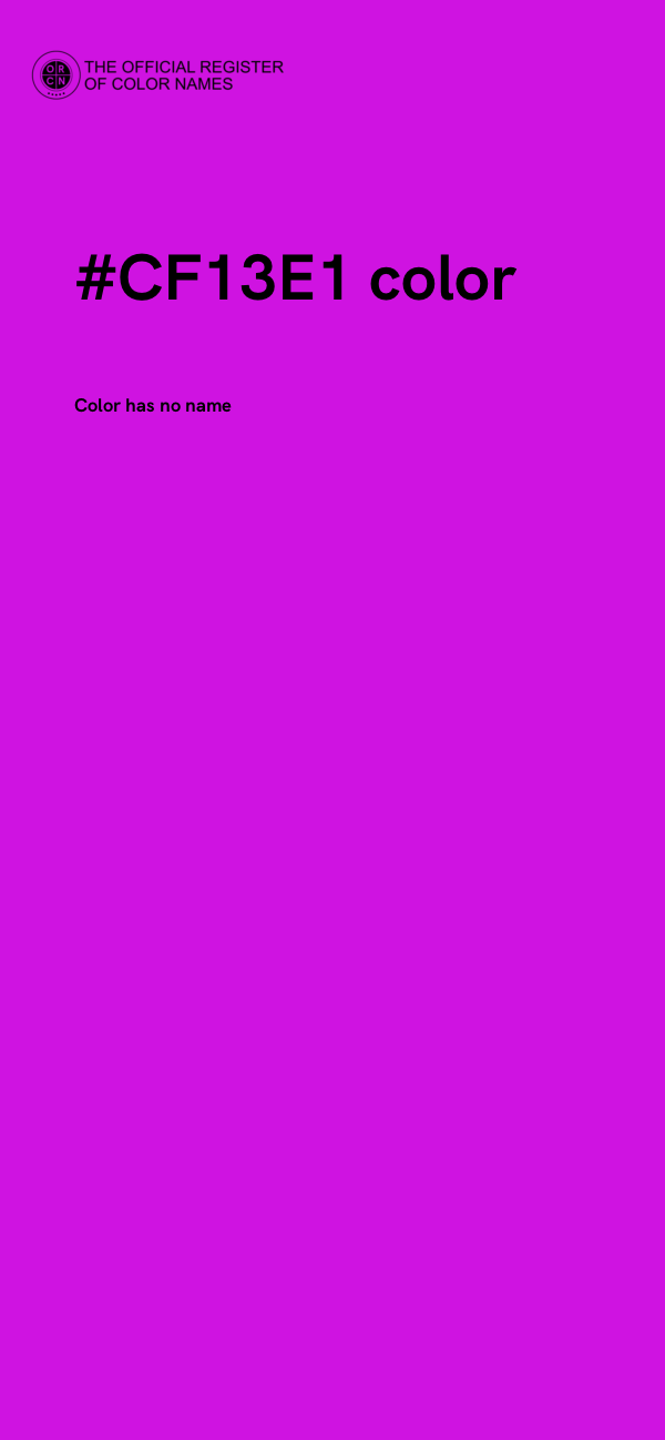 #CF13E1 color image