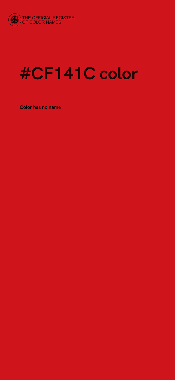 #CF141C color image