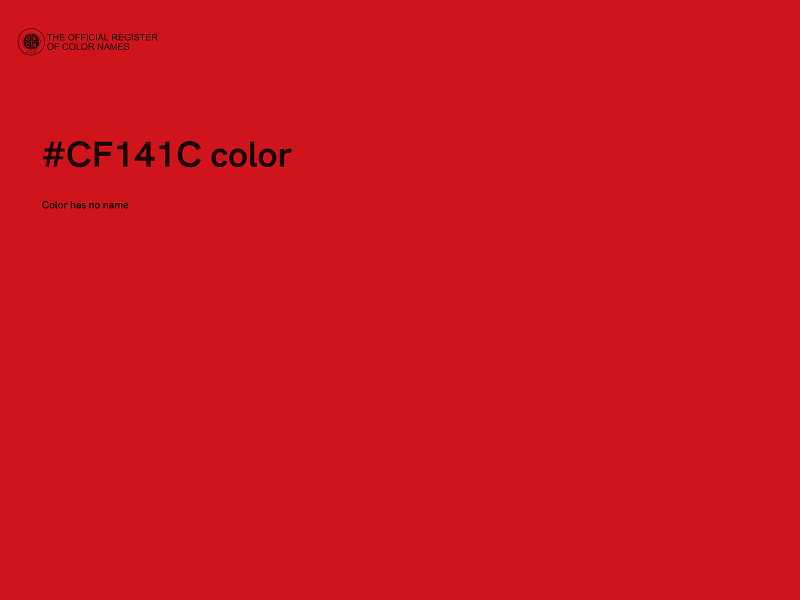 #CF141C color image