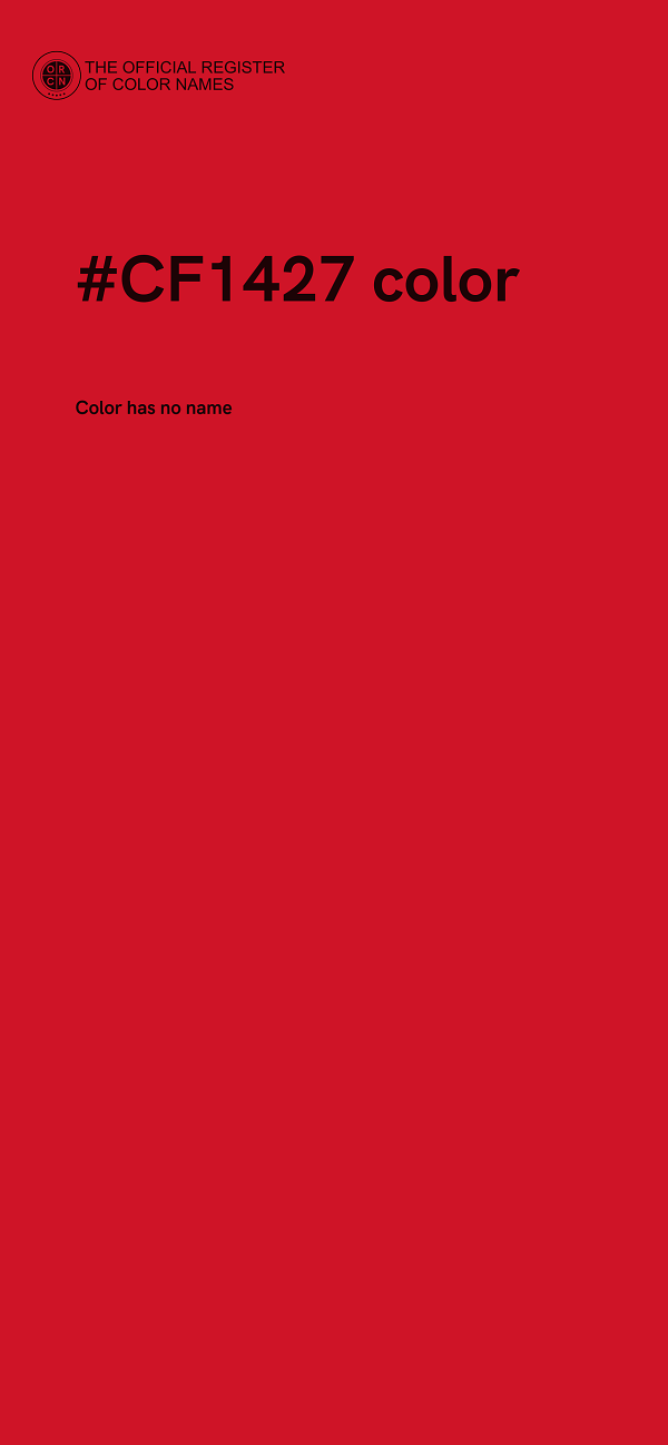 #CF1427 color image