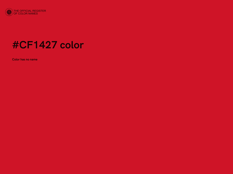 #CF1427 color image