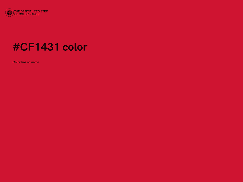 #CF1431 color image