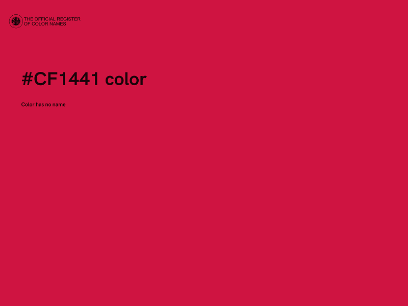 #CF1441 color image