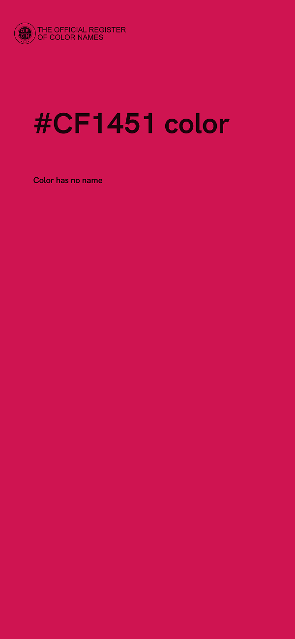 #CF1451 color image
