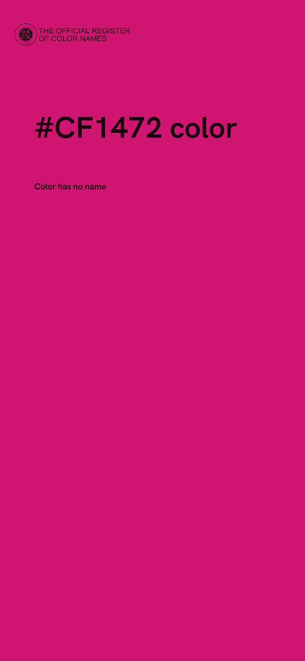 #CF1472 color image